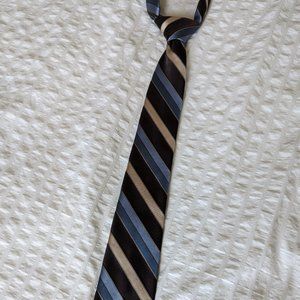 Vintage Santee Blue Brown Tie